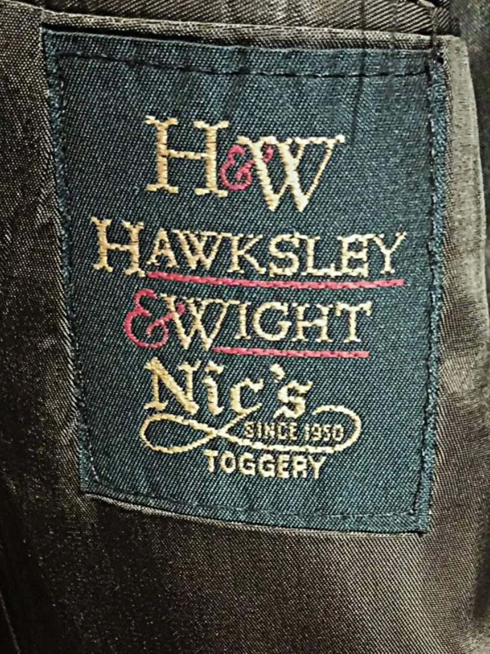 Hawksley & Wight Men Grayish Green Suit Jacket Only 44L